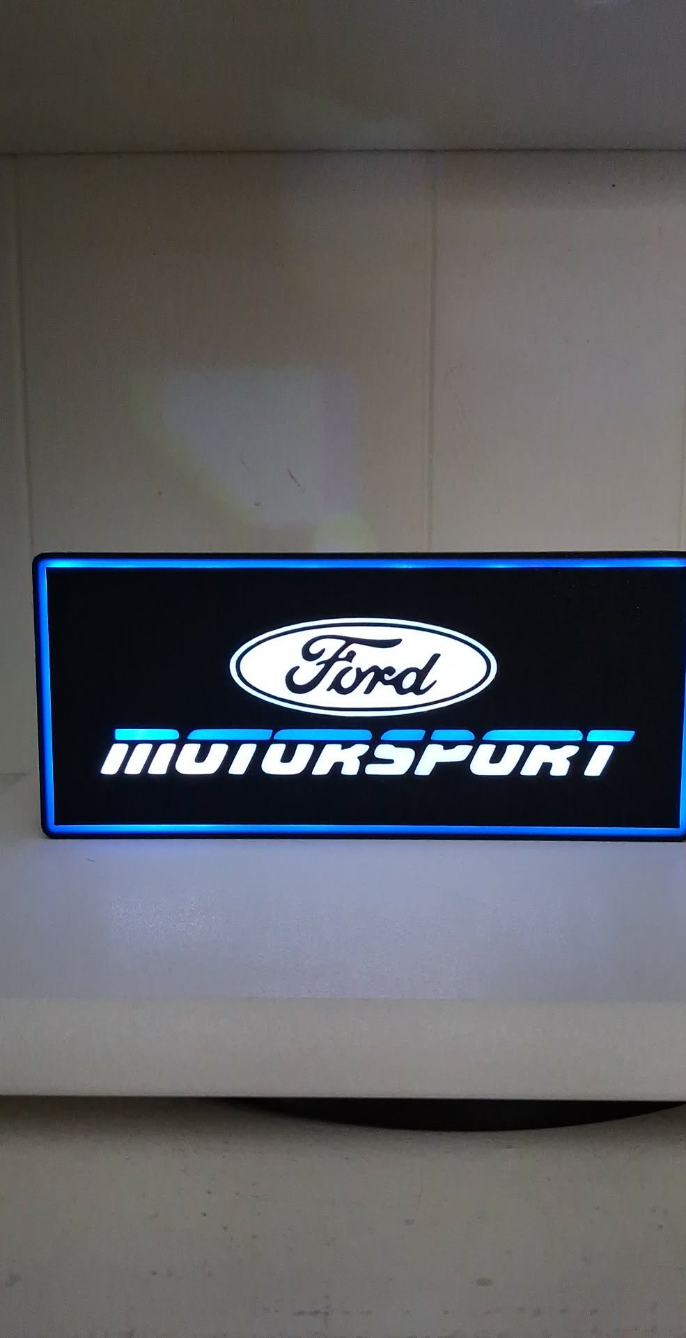 Ford Motor Sport Light LED light box – custom 3D printed – Lit Layer Creations